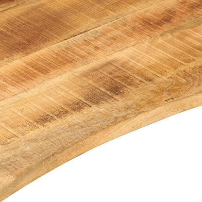 Schreibtischplatte mit Aussparung 80x60x2,5 cm Massivholz Mango
