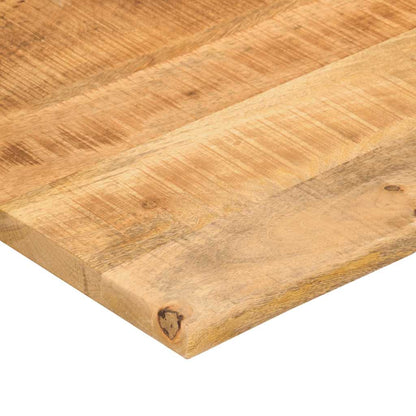 Schreibtischplatte mit Aussparung 100x80x2,5cm Massivholz Mango