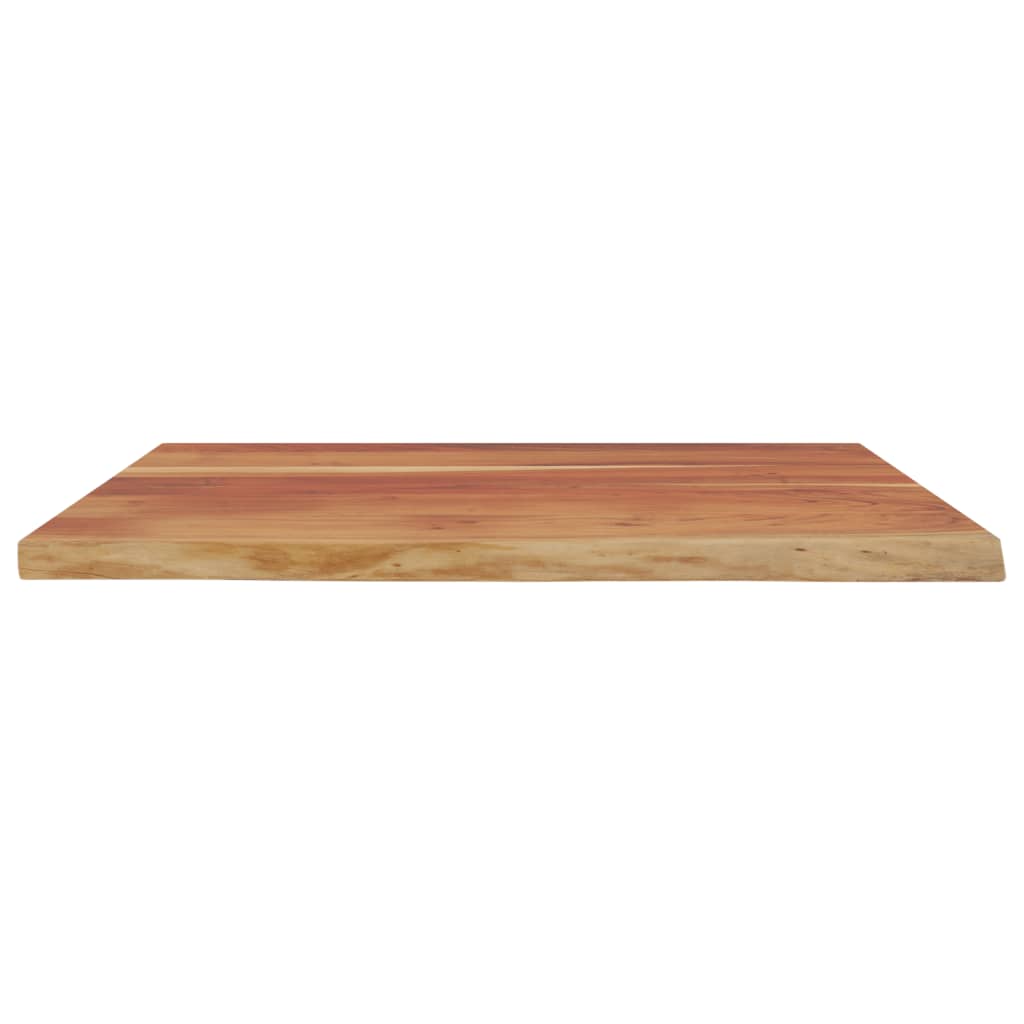 Plateau de bureau 100x80x2,5 cm chant en bois d'acacia massif