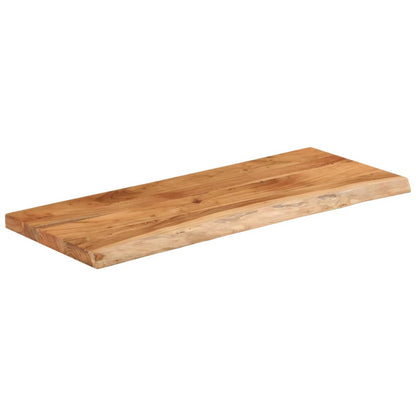 Tischplatte 110x40x3,8cm Rechteckig Massivholz Akazie Baumkante