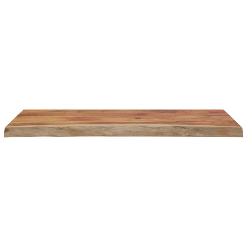 Tischplatte 110x40x3,8cm Rechteckig Massivholz Akazie Baumkante