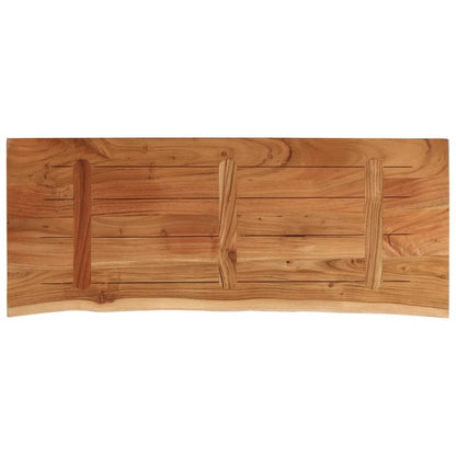 Tischplatte 110x40x3,8cm Rechteckig Massivholz Akazie Baumkante