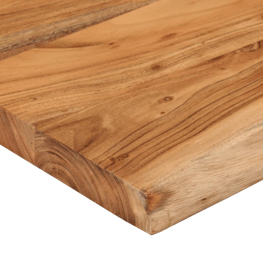 Tischplatte 110x40x3,8cm Rechteckig Massivholz Akazie Baumkante