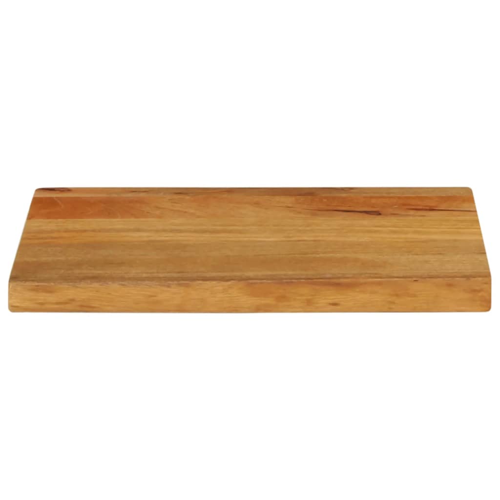 Tischplatte mit Baumkante 60x30x2,5 cm Massivholz Mango