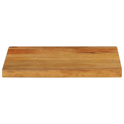 Tischplatte mit Baumkante 60x30x2,5 cm Massivholz Mango