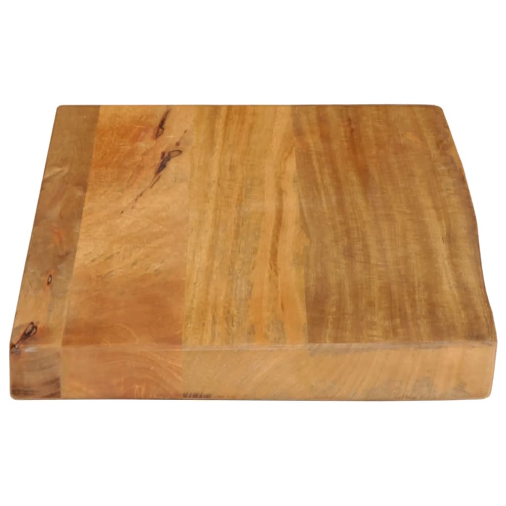 Tischplatte mit Baumkante 60x30x2,5 cm Massivholz Mango