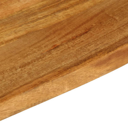 Tischplatte mit Baumkante 60x30x2,5 cm Massivholz Mango