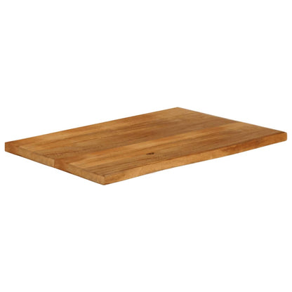 Tischplatte mit Baumkante 100x60x2,5 cm Massivholz Mango