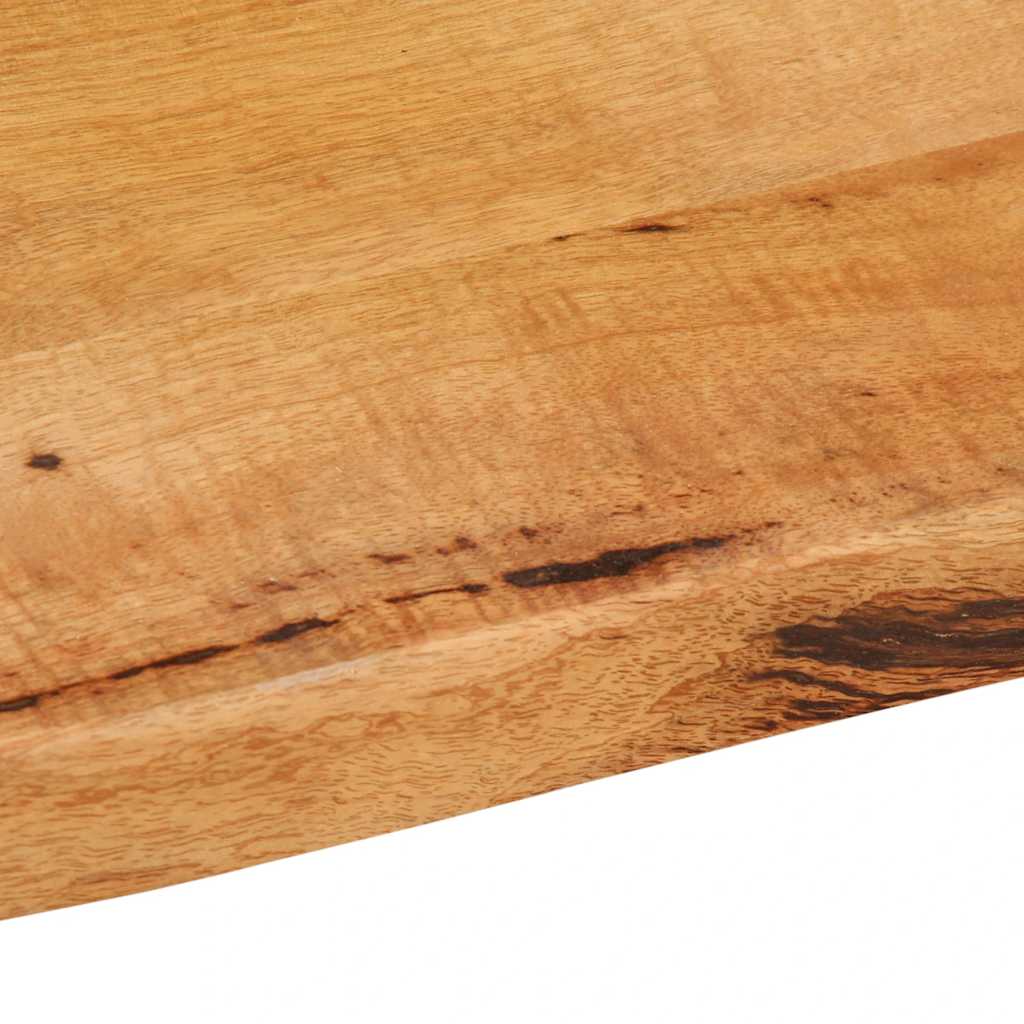 Tischplatte mit Baumkante 40x40x2,5 cm Massivholz Mango
