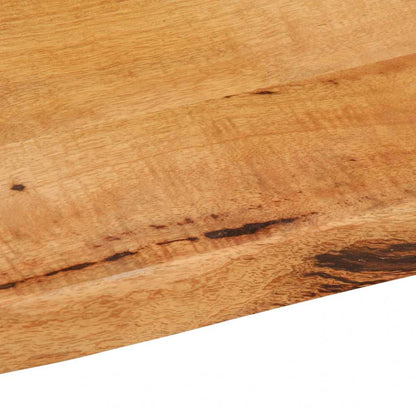 Tischplatte mit Baumkante 40x40x2,5 cm Massivholz Mango