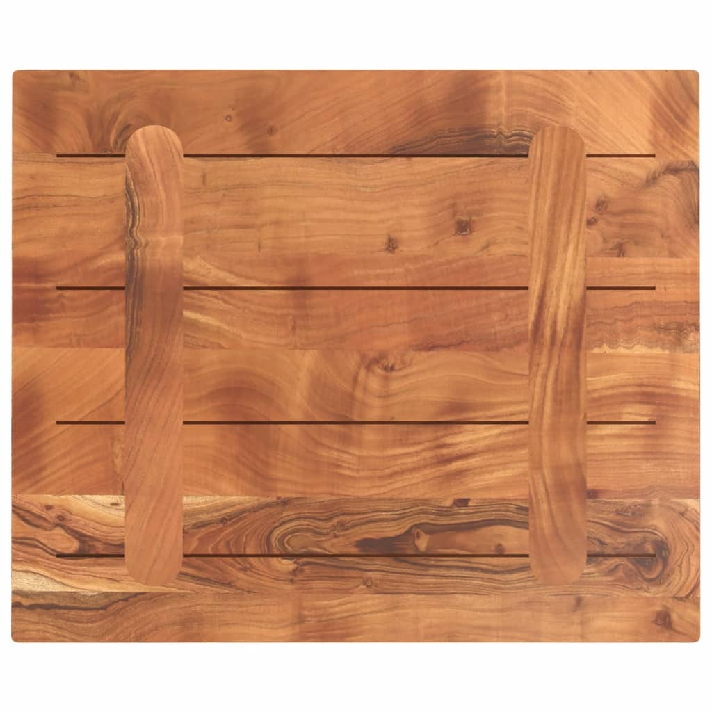 Tischplatte 60x50x3,8 cm Rechteckig Massivholz Akazie