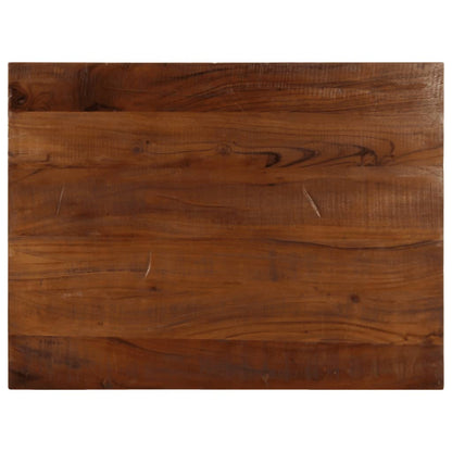 Tischplatte 80x70x2,5 cm Rechteckig Altholz Massiv