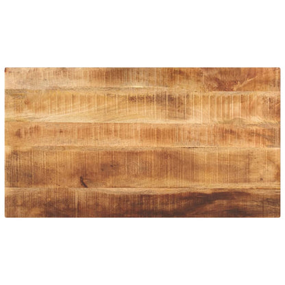 Tischplatte 120x50x2,5 cm Rechteckig Raues Massivholz Mango