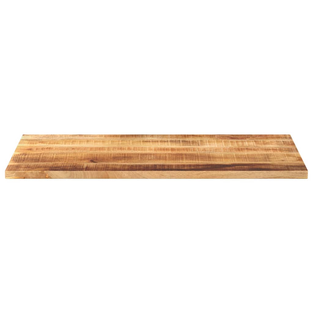 Tischplatte 120x50x2,5 cm Rechteckig Raues Massivholz Mango