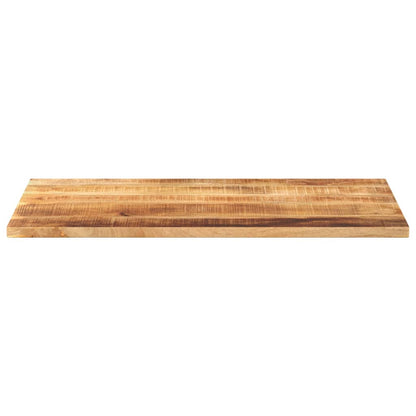 Tischplatte 120x50x2,5 cm Rechteckig Raues Massivholz Mango