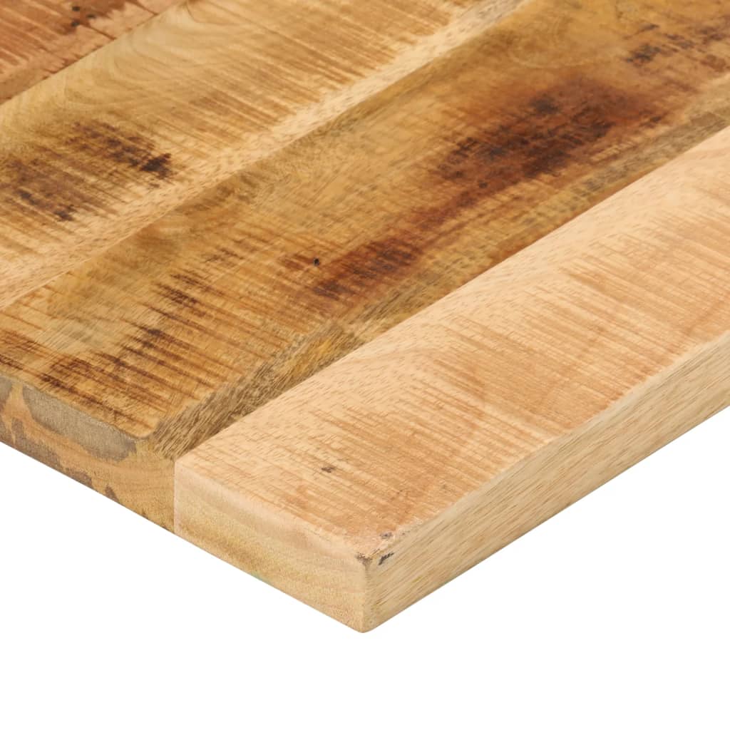 Tischplatte 120x50x2,5 cm Rechteckig Raues Massivholz Mango