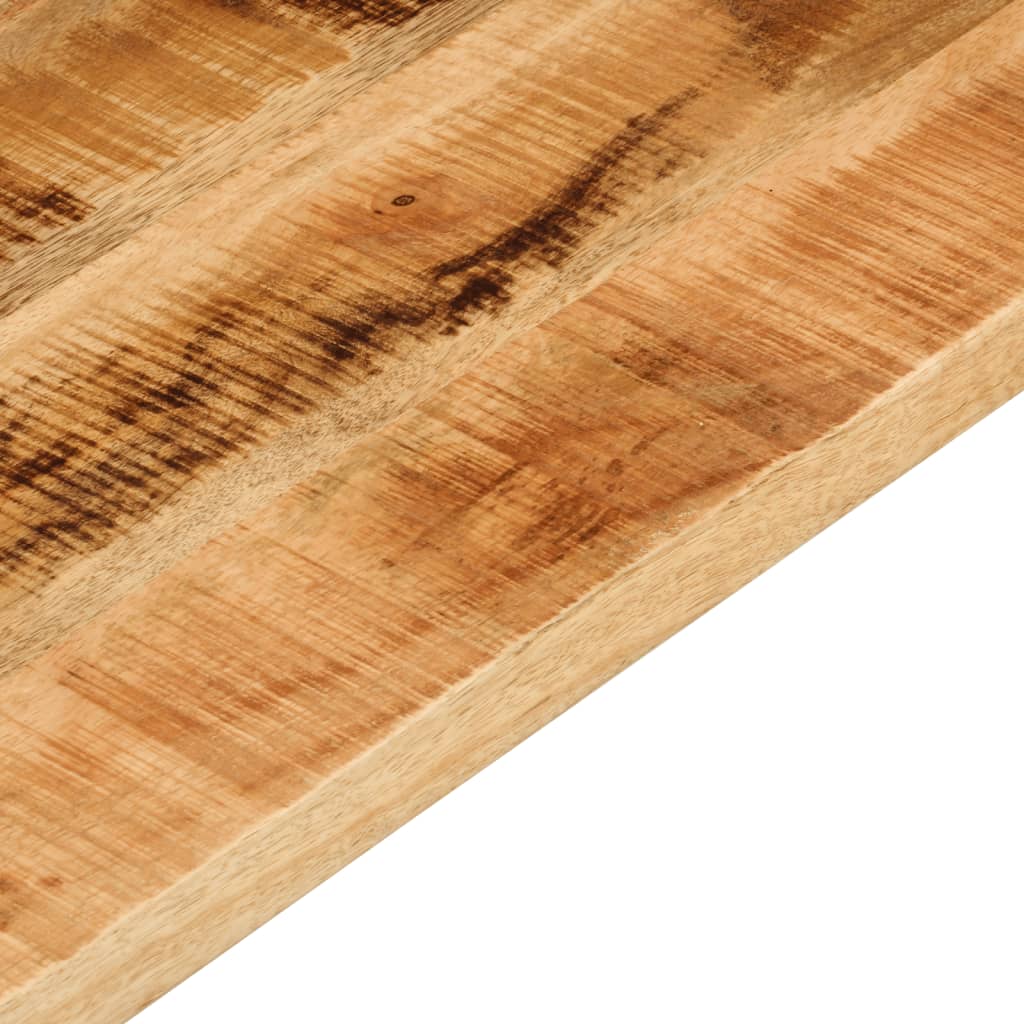 Tischplatte 120x50x2,5 cm Rechteckig Raues Massivholz Mango