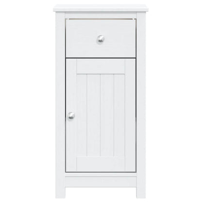 Badschrank BERG Weiß 40x34x80 cm Massivholz Kiefer