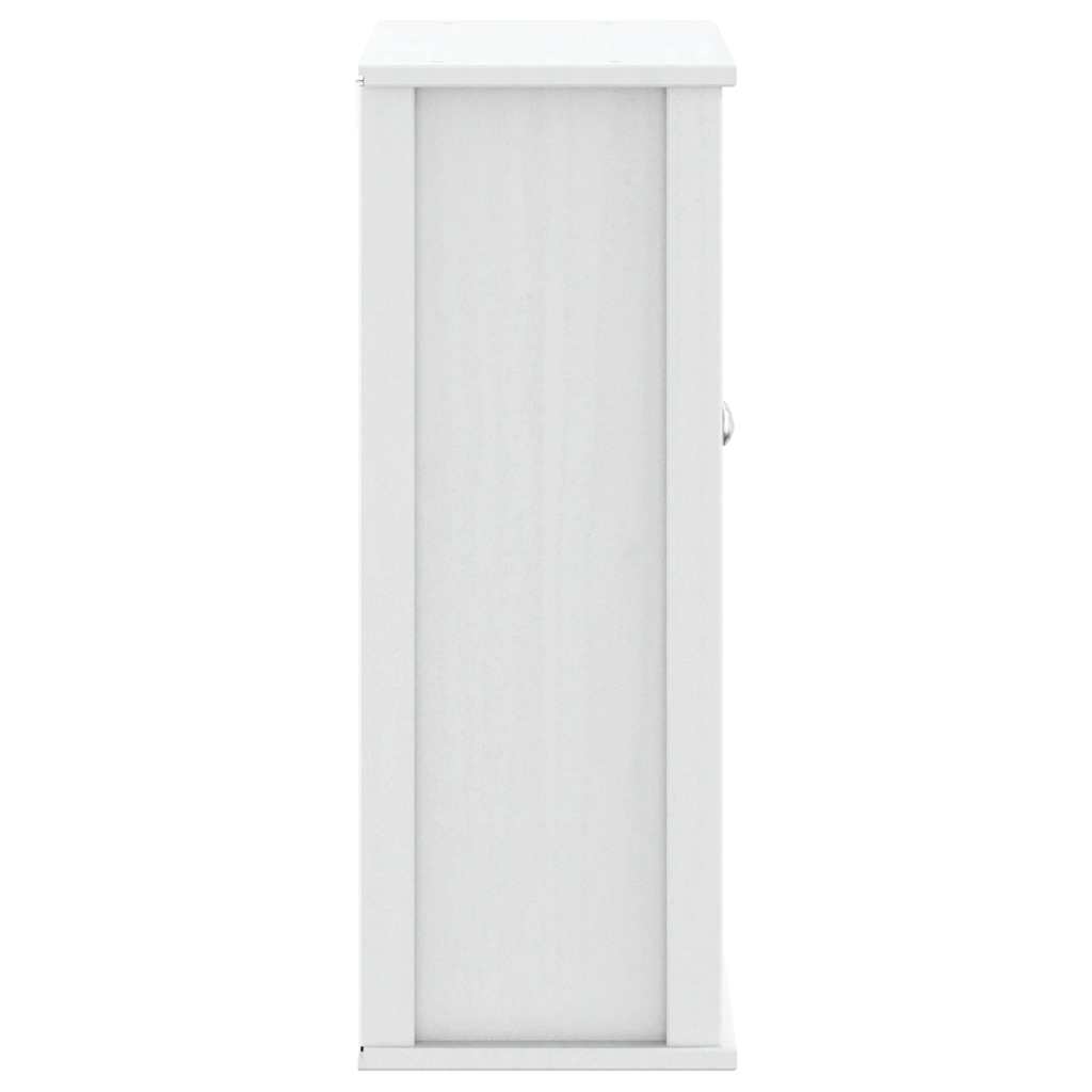 Bad-Wandschrank BERG Weiß 69,5x27x71,5 cm Massivholz