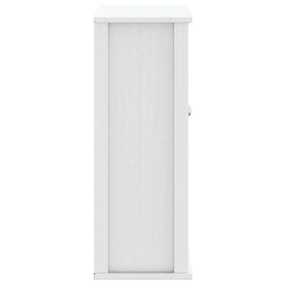 Bad-Wandschrank BERG Weiß 69,5x27x71,5 cm Massivholz