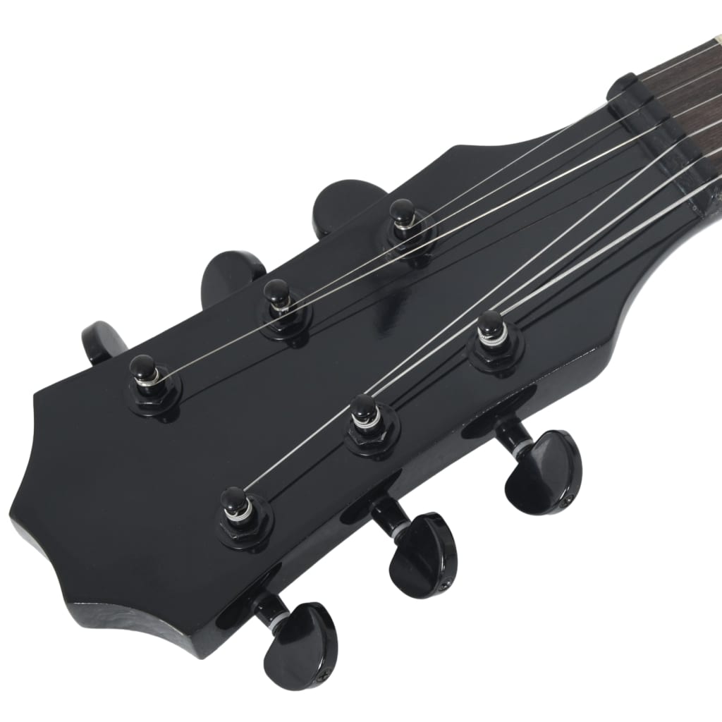 Guitare électrique pour enfants avec étui noir 3/4 30"