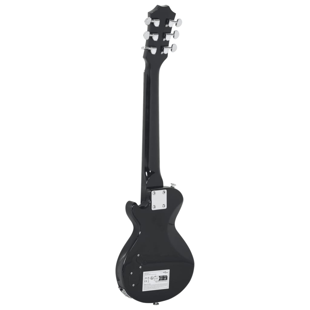 Guitare électrique pour enfants avec étui marron et noir 3/4 30"