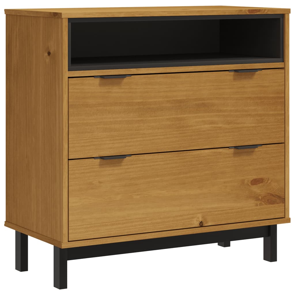 Drawer cabinet FLAM 80x40x80 cm solid pine wood