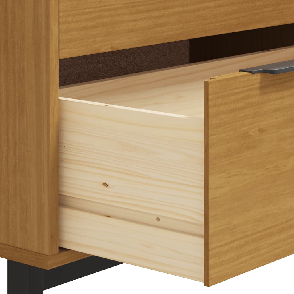 Drawer cabinet FLAM 80x40x80 cm solid pine wood