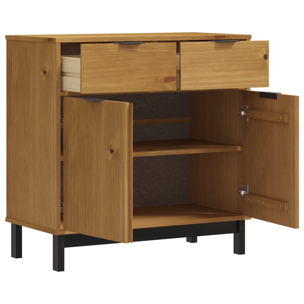Sideboard FLAM 80x40x80 cm Massivholz Kiefer