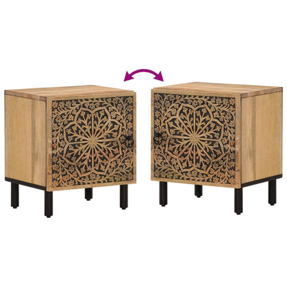 Nachttisch 40x33x46 cm Massivholz Mango