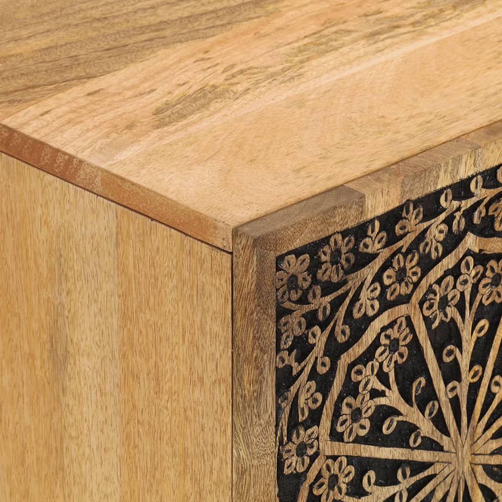 TV-Schrank 105x33x46 cm Massivholz Mango