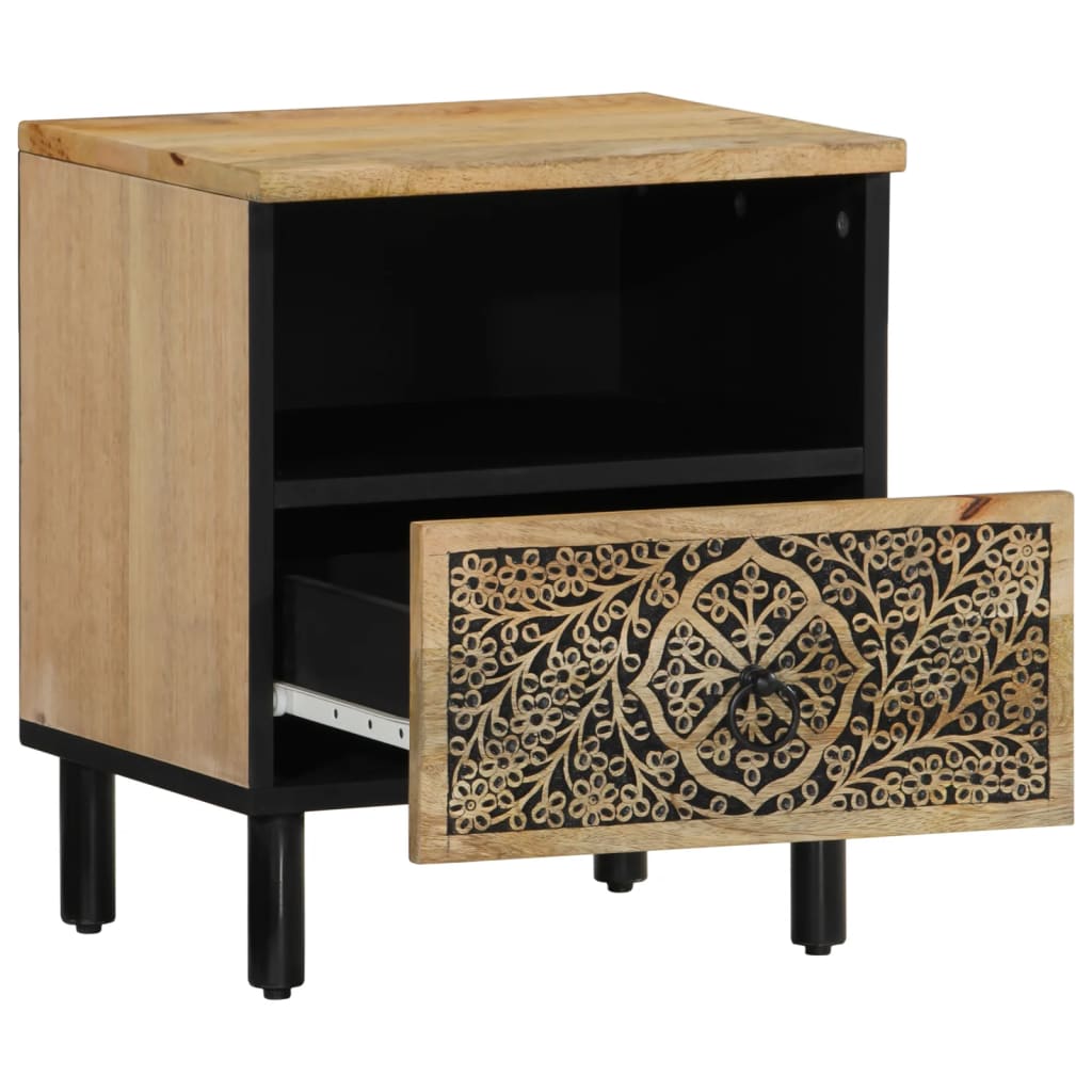 Nachttisch 40x33x46 cm Massivholz Mango