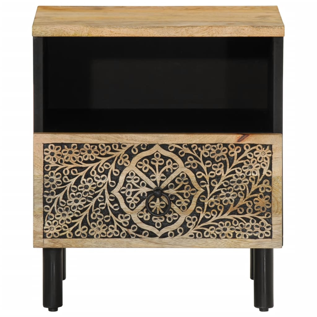 Nachttisch 40x33x46 cm Massivholz Mango