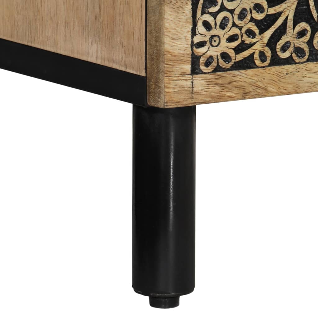 Nachttisch 40x33x46 cm Massivholz Mango