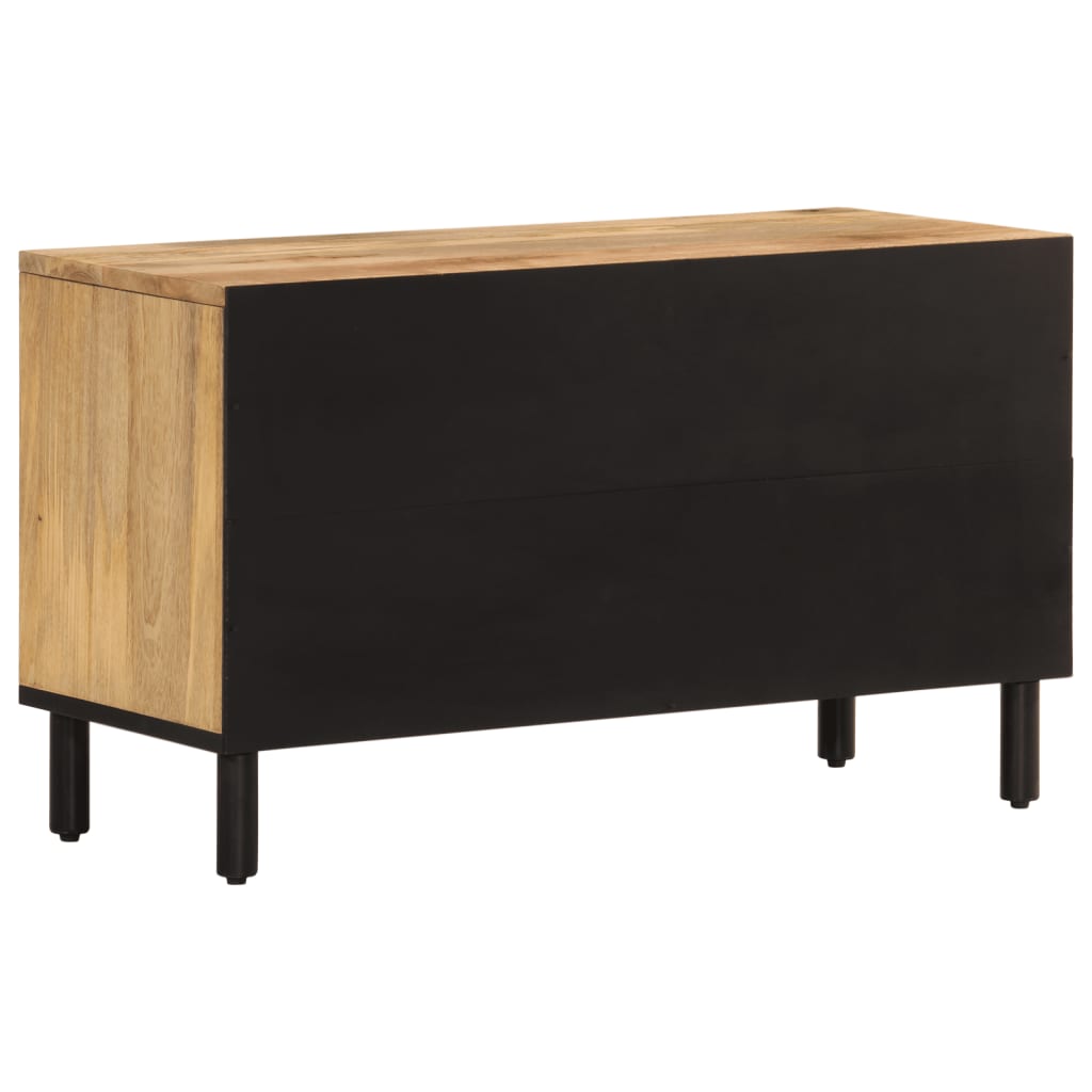 TV-Schrank 80x31x46 cm Massivholz Mango