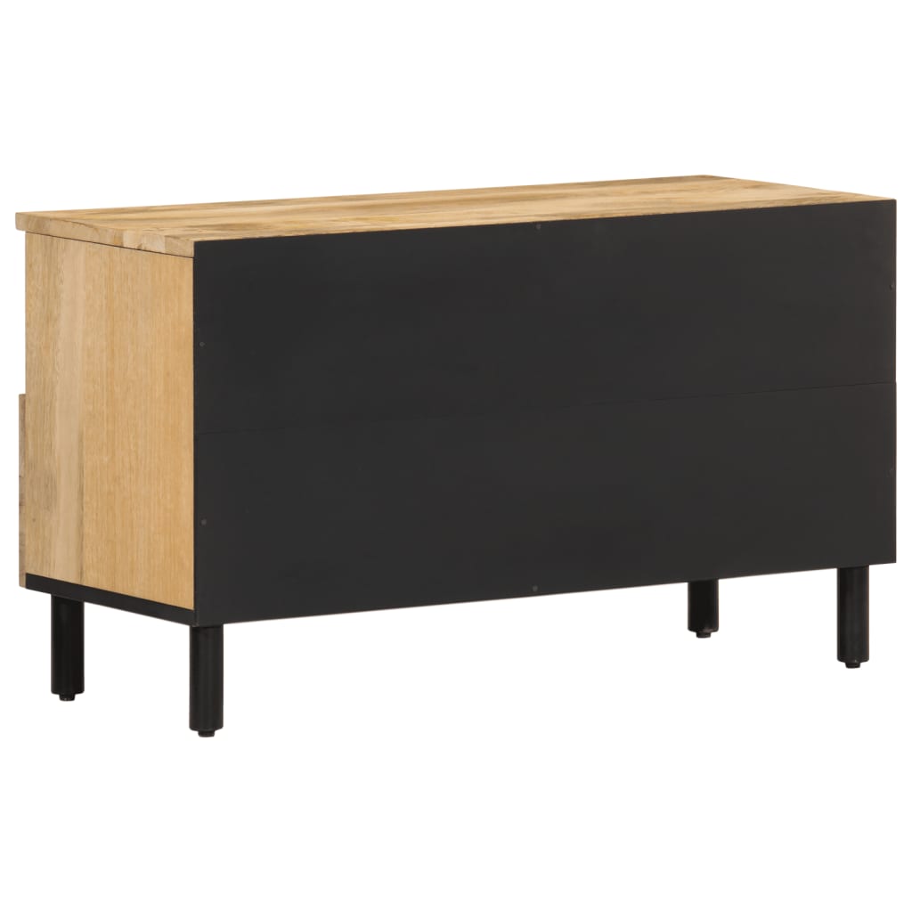 TV-Schrank 80x33x46 cm Massivholz Mango