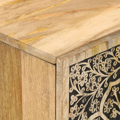Badschrank 38x33x58 cm Massivholz Mango