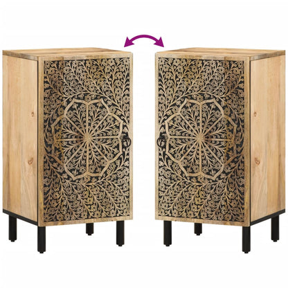 Beistellschrank 40x33x75 cm Massivholz Mango