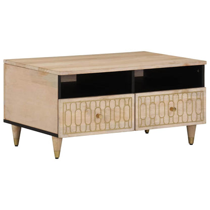 Couchtisch 80x54x40 cm Massivholz Mango