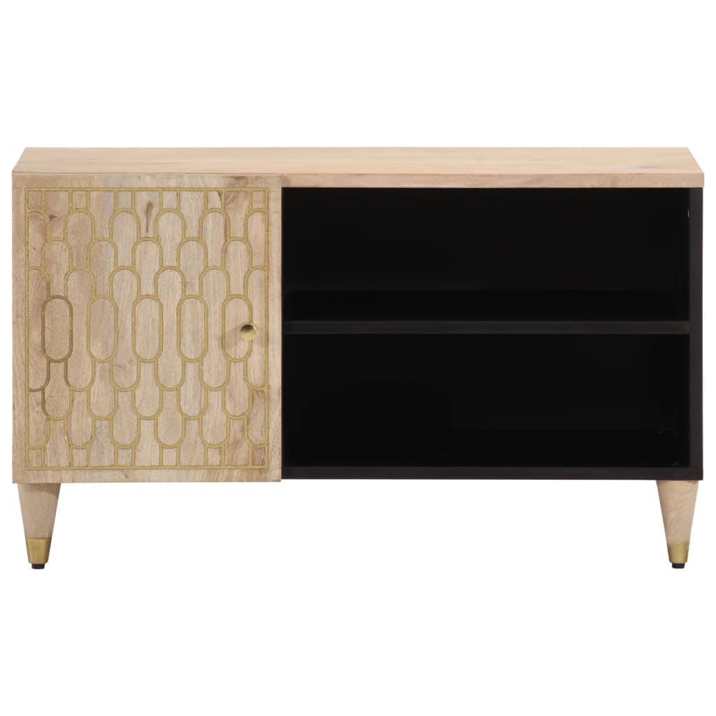 TV-Schrank 80x31x46 cm Massivholz Mango