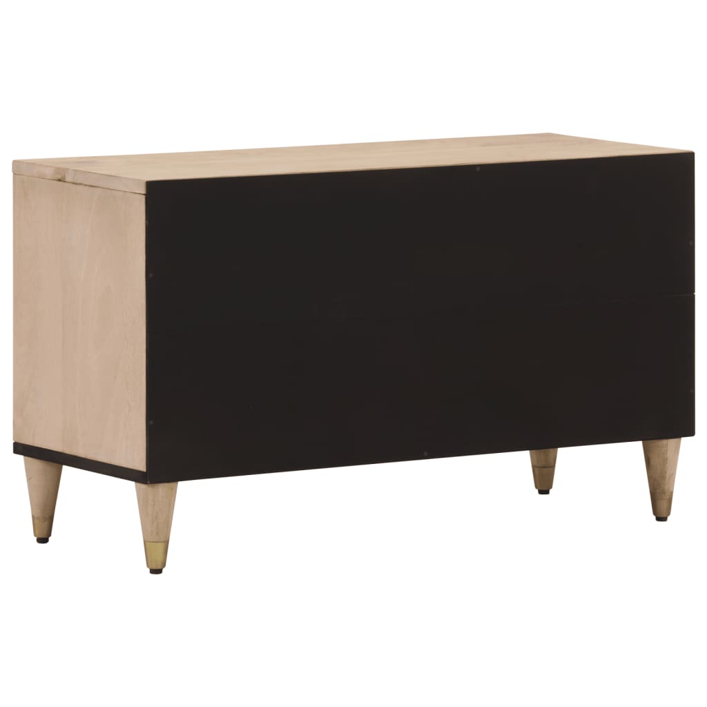 TV-Schrank 80x31x46 cm Massivholz Mango