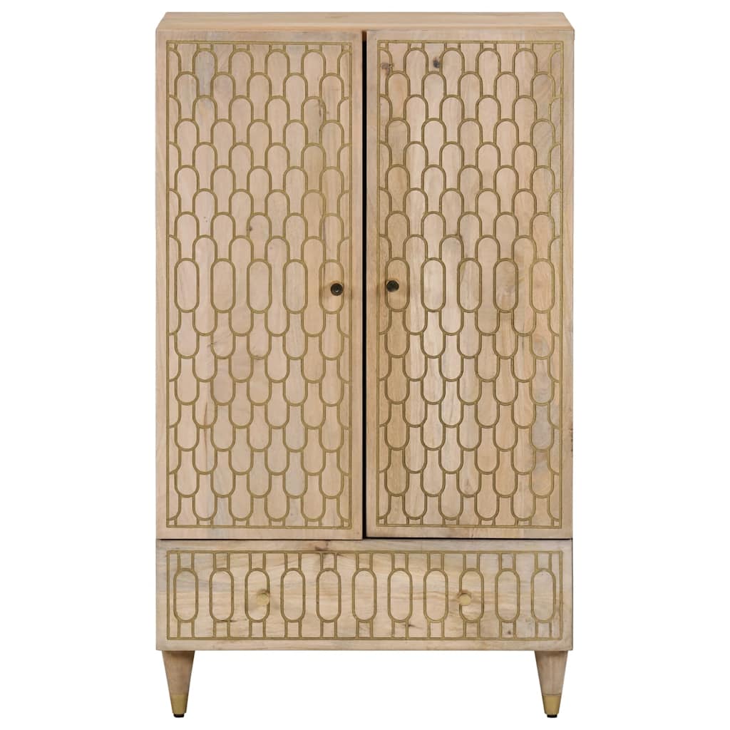 Highboard 60x33x100 cm Massivholz Mango