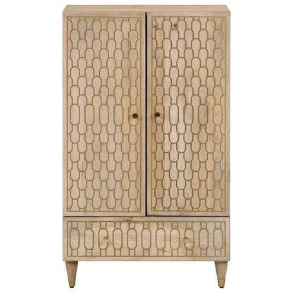 Highboard 60x33x100 cm Massivholz Mango
