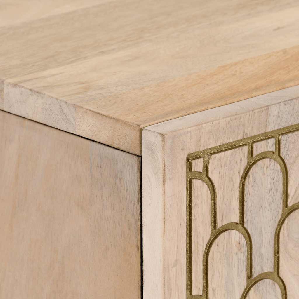 Highboard 60x33x100 cm Massivholz Mango