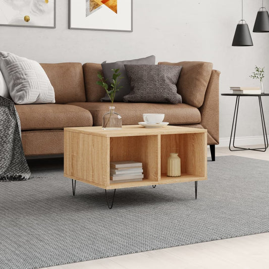 Table basse chêne Sonoma 60x50x36,5 cm matière bois