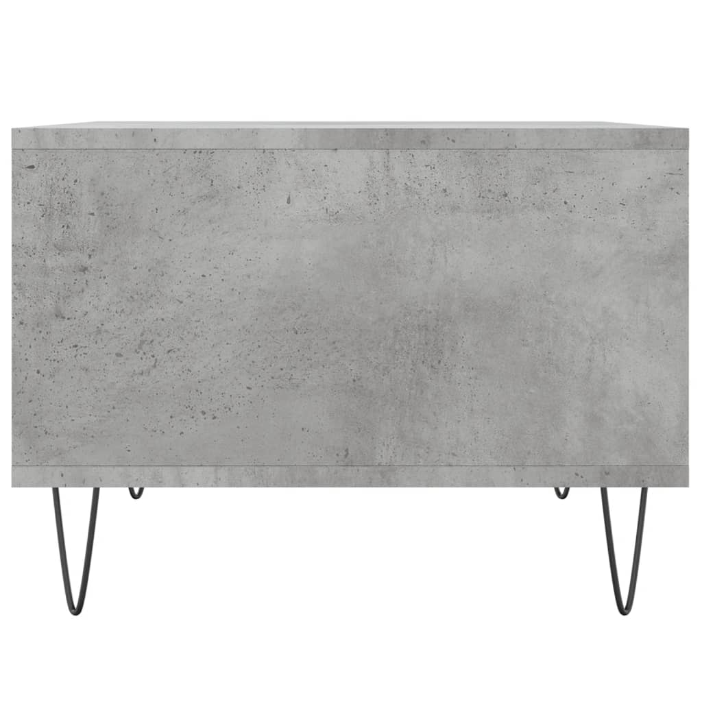 Table basse gris béton 60x50x36,5 cm en bois