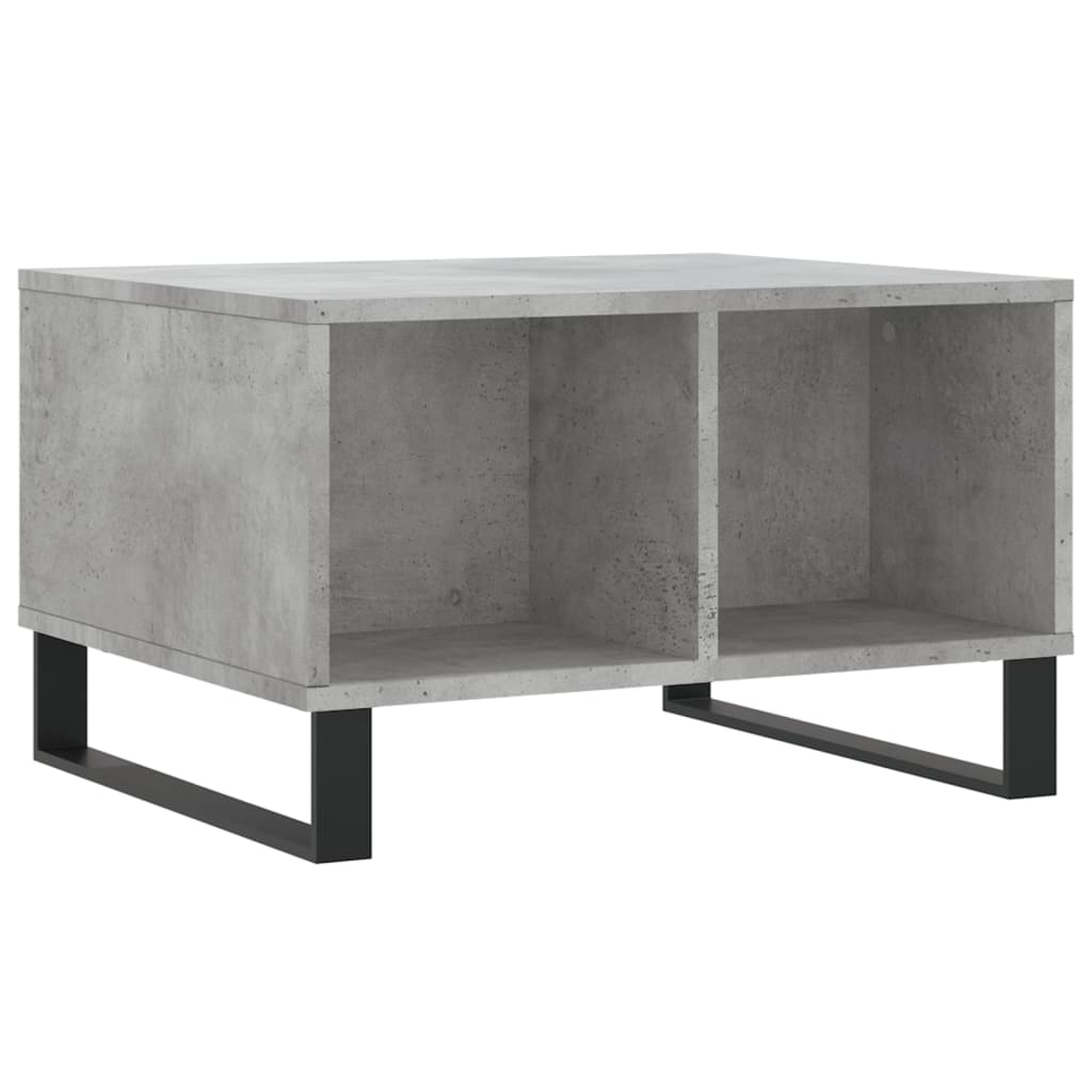 Table basse gris béton 60x50x36,5 cm en bois