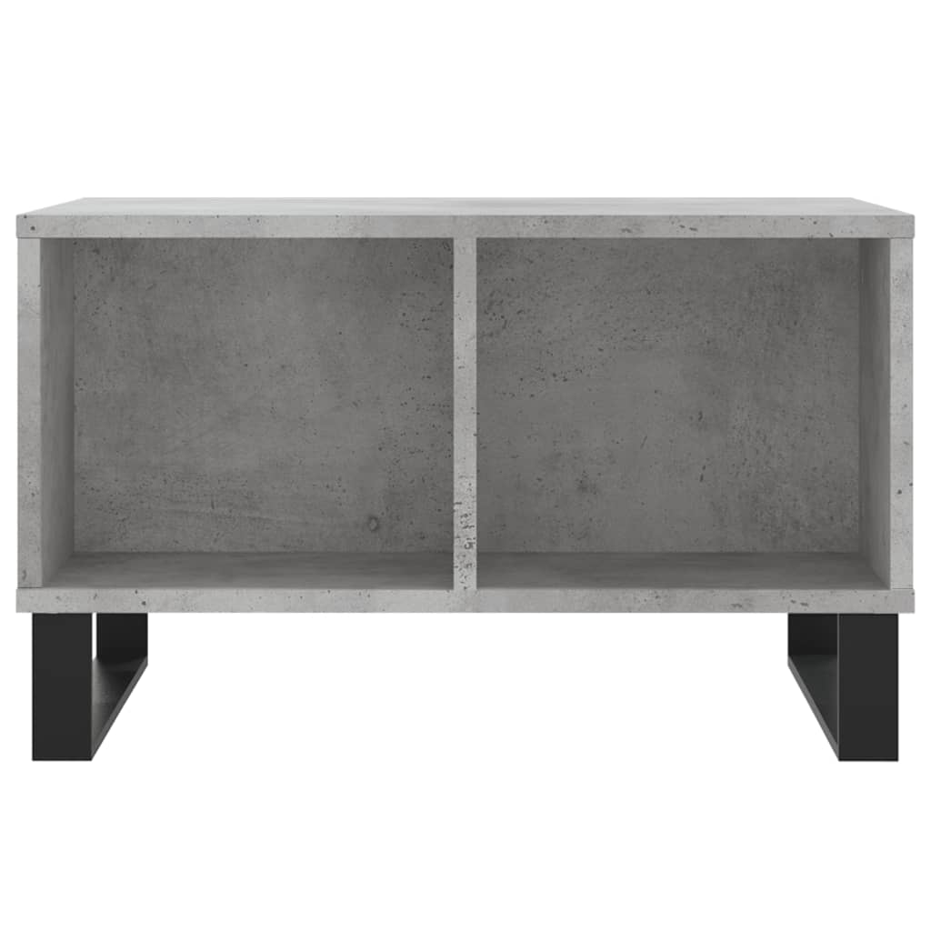 Table basse gris béton 60x50x36,5 cm en bois