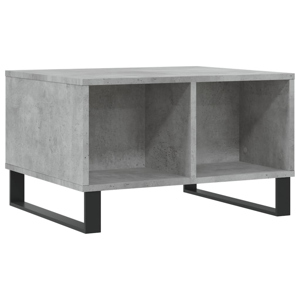 Table basse gris béton 60x50x36,5 cm en bois