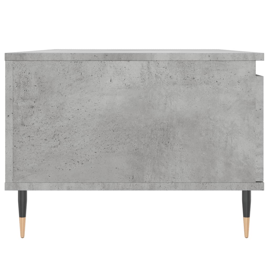 Table basse gris béton 90x50x36,5 cm en bois